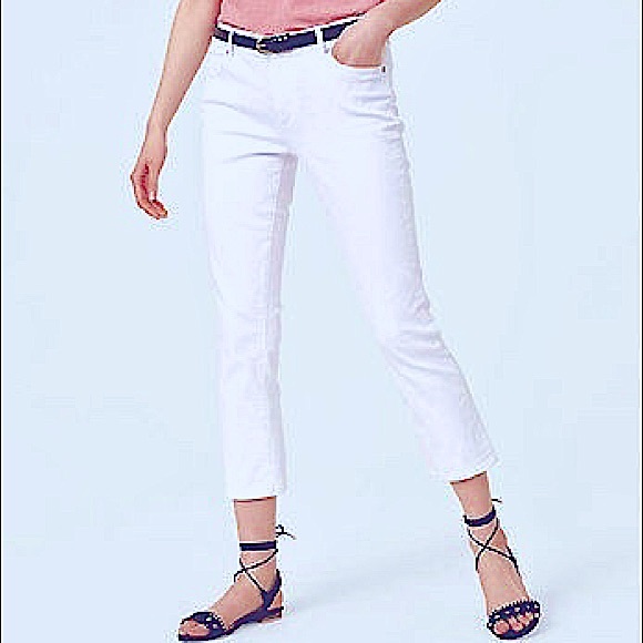 LOFT Denim - Ann Taylor LOFT crop white denim